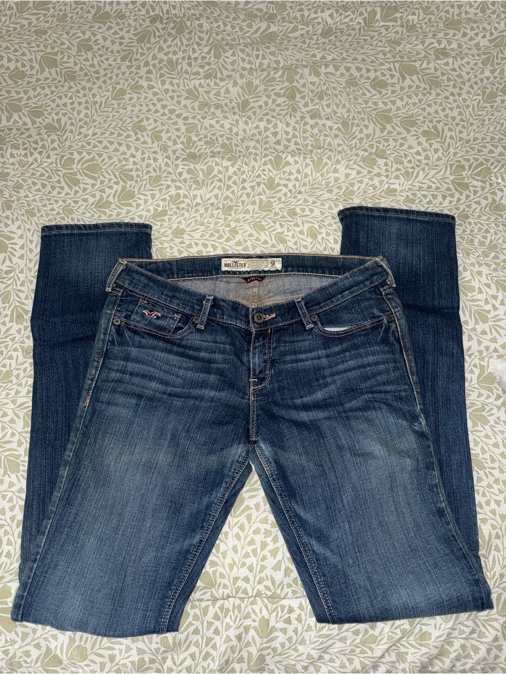 Hollister Straight-Leg Dark Blue Women's Jeans